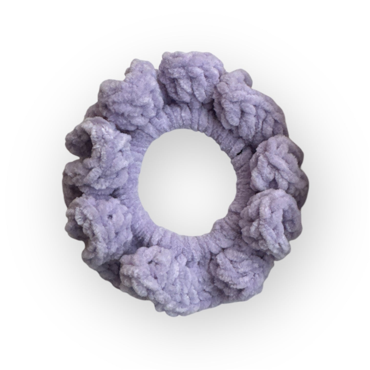 Fluffy Crochet Scrunchie all over tie, Small