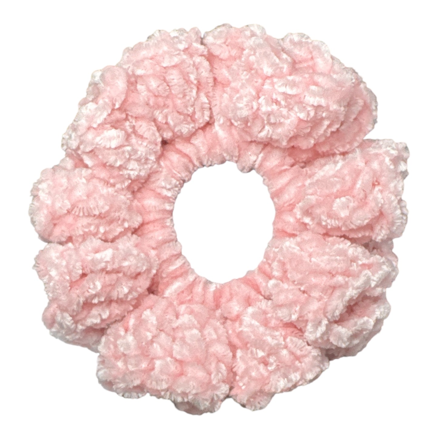 All Over Tie Crochet Scrunchie Velvet Regular Size