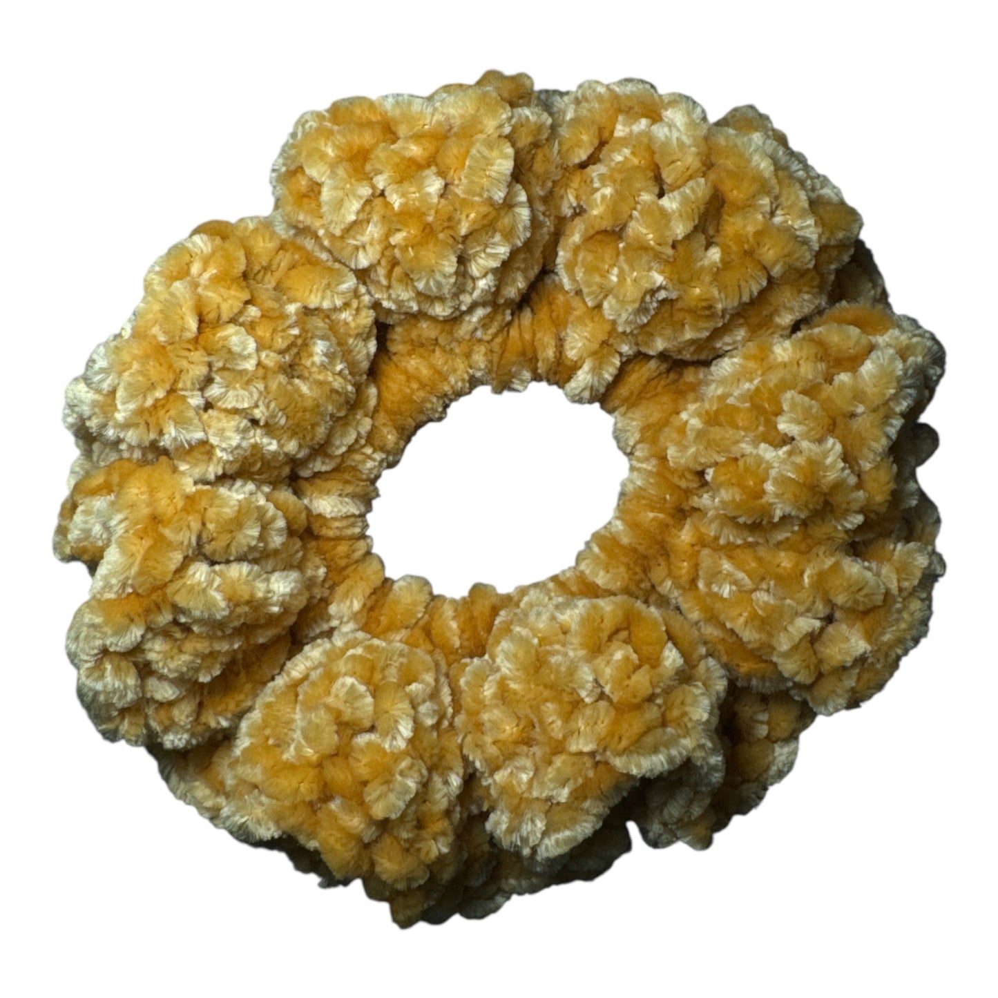 All Over Tie Crochet Scrunchie Velvet Regular Size