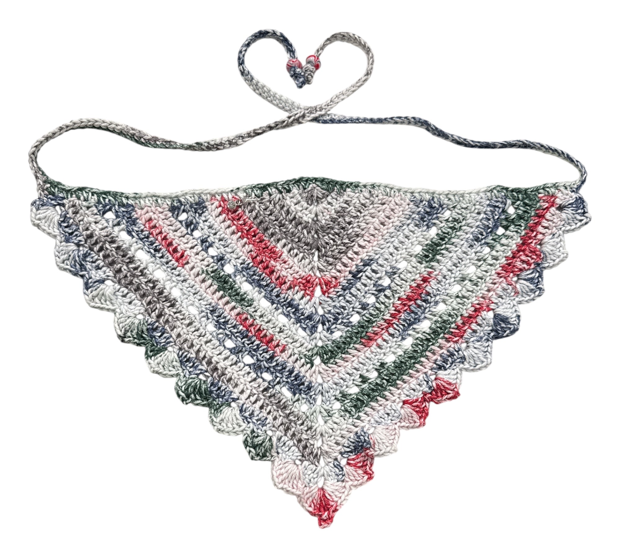 Bandana 100% soft cotton, multicolor (blue, red,white)