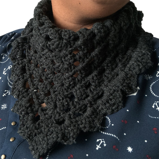 Crochete Bandana Dark Grey