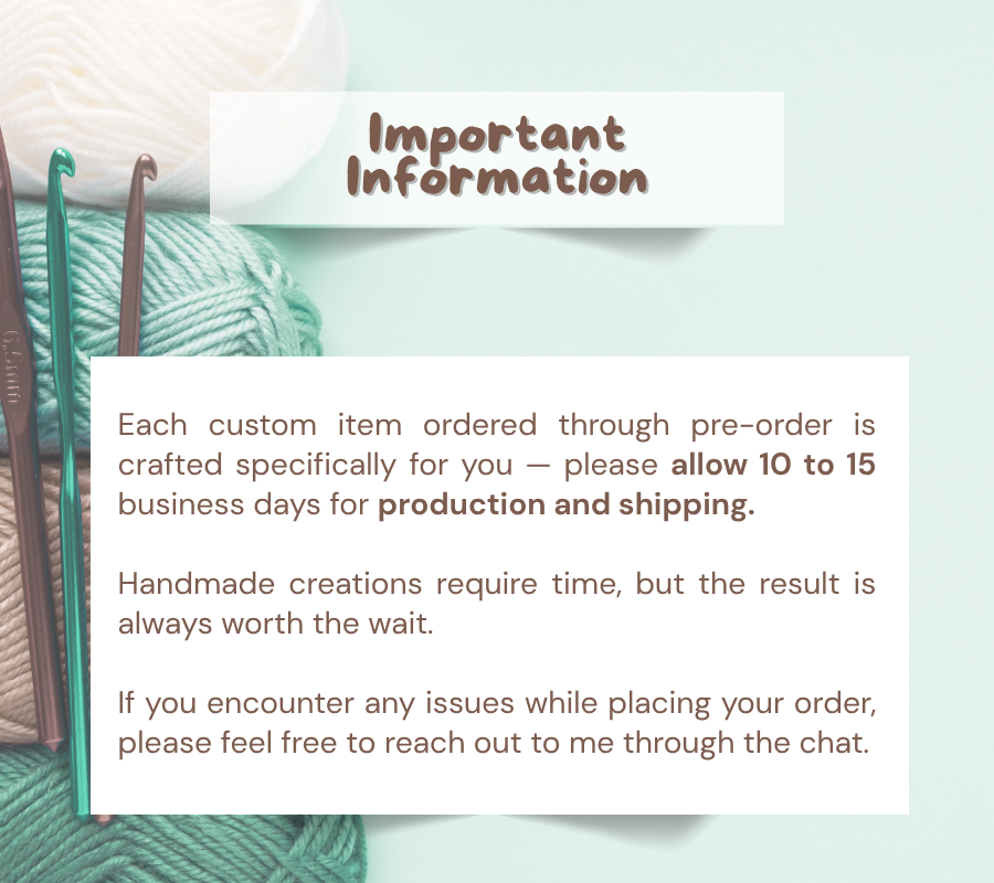 Pre Order - Custom  Crochet Mesh Bag
